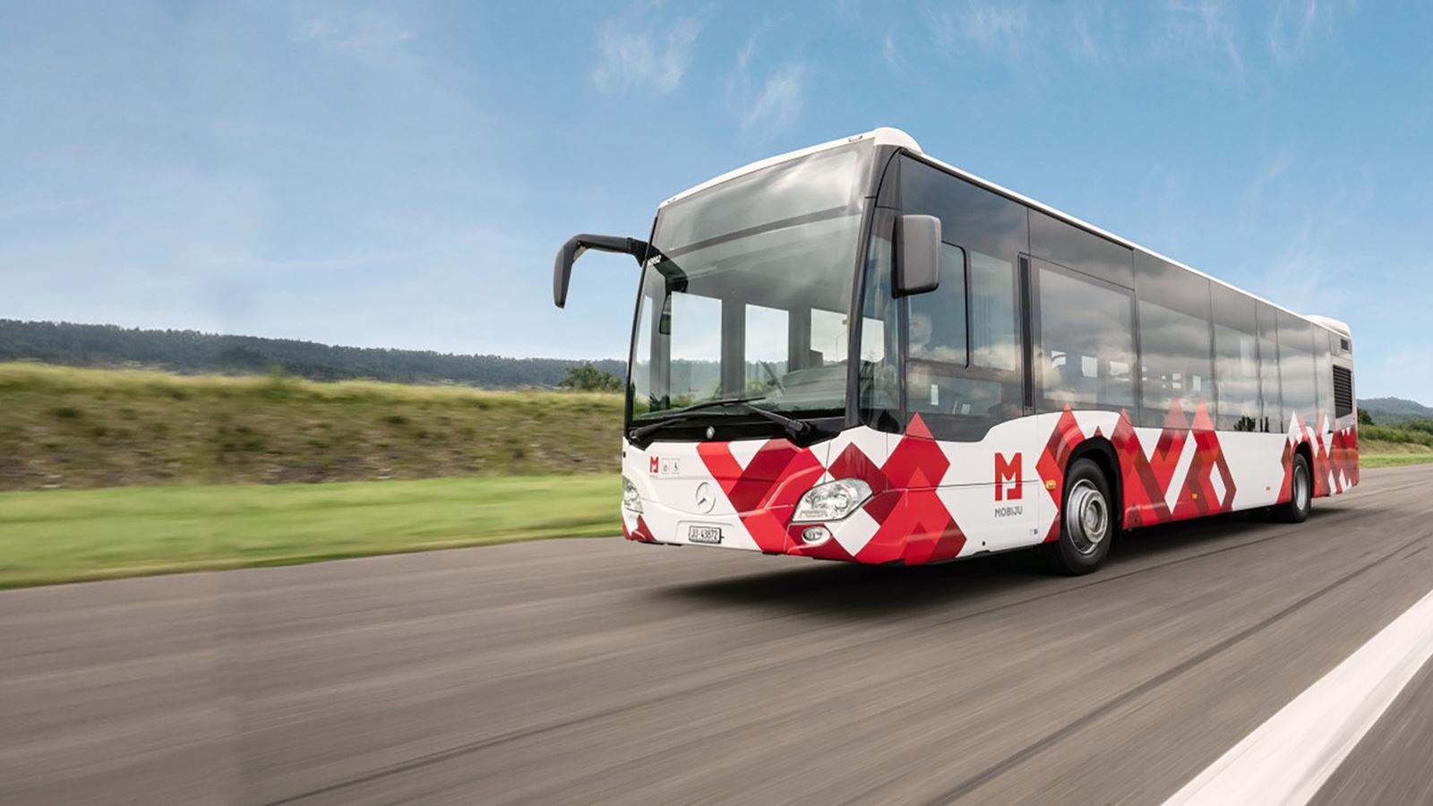 MOBIJU, das von PostAuto betriebene Busnetz im Kanton Jura.