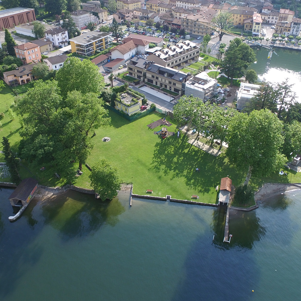 An aerial view of San Vitale lido.