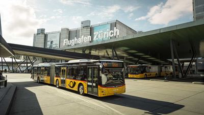 PostAuto am Flughafen Zürich