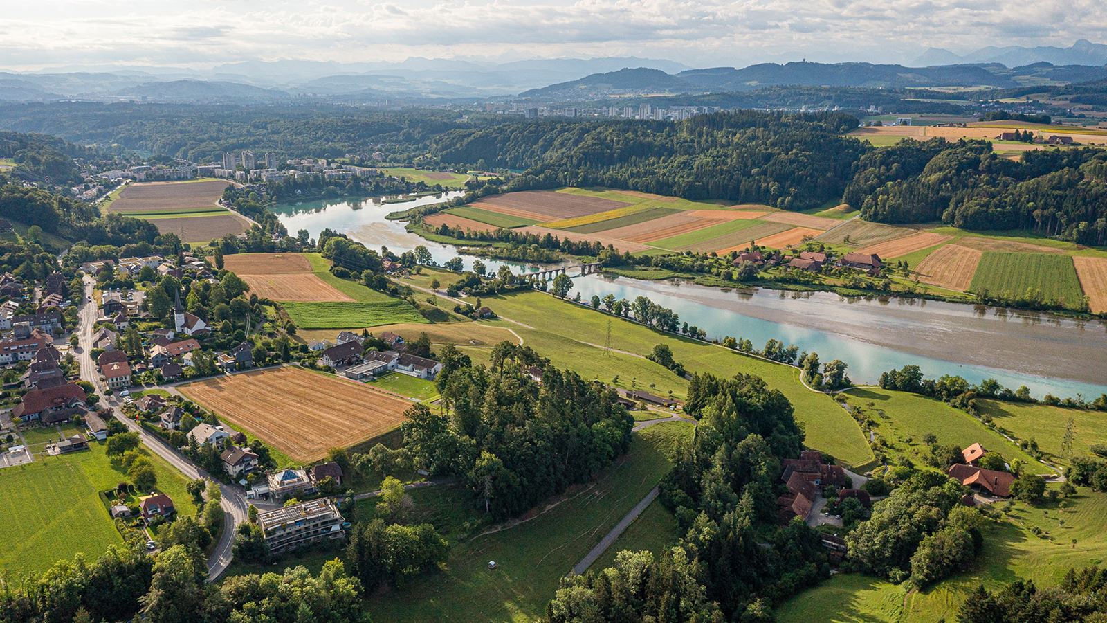 Lac de Wohlen et cadre champêtre