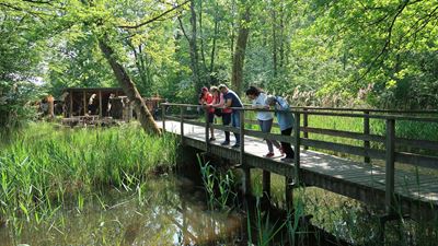 Visitors to the experience park ©PanEco