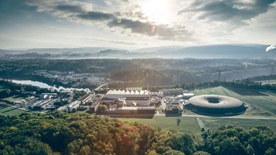 Institute Paul Scherrer Institute grounds seen from the air