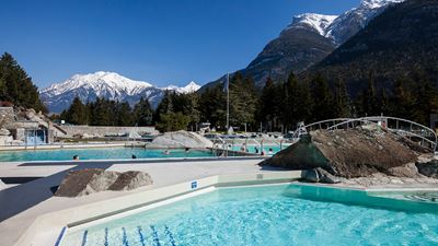 To the Brigerbad thermal baths by Postbus