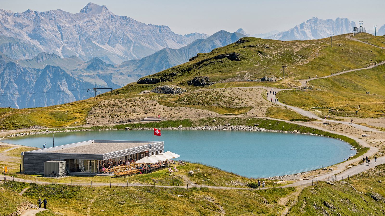 Pizolhütte au bord du Wangsersee