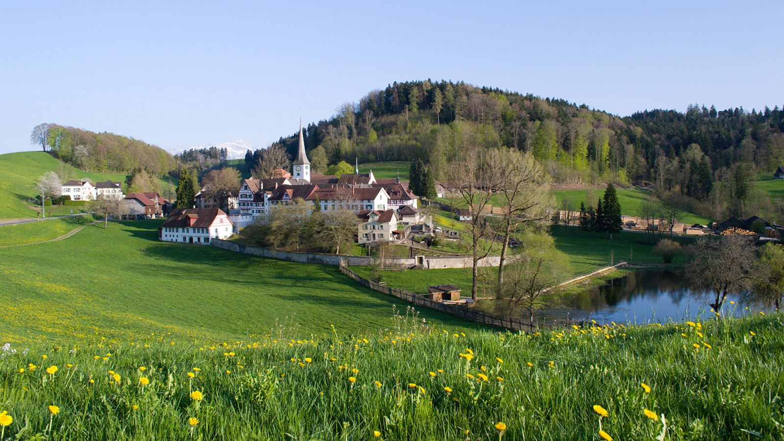 Il monastero di Magdenau nel cuore della splendida zona del Toggenburgo nordorientale.