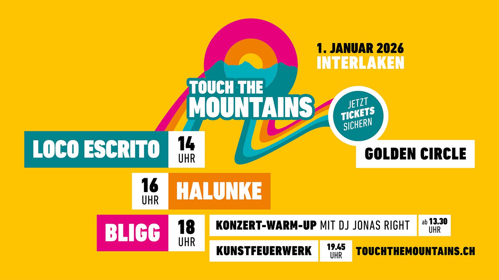 The Touch the Mountains 2026 programme