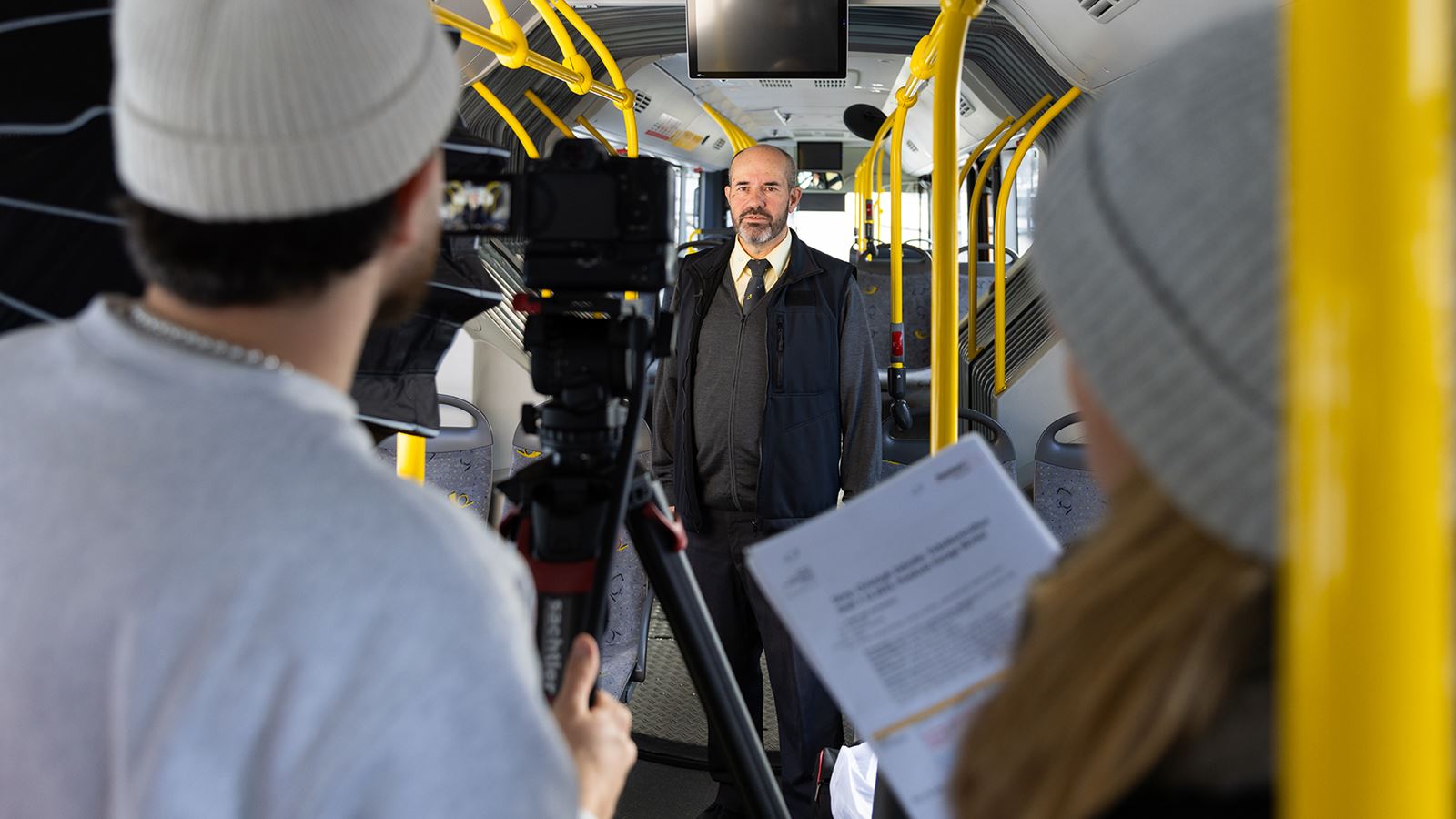 Christine Hofstetter shooting the next episode.