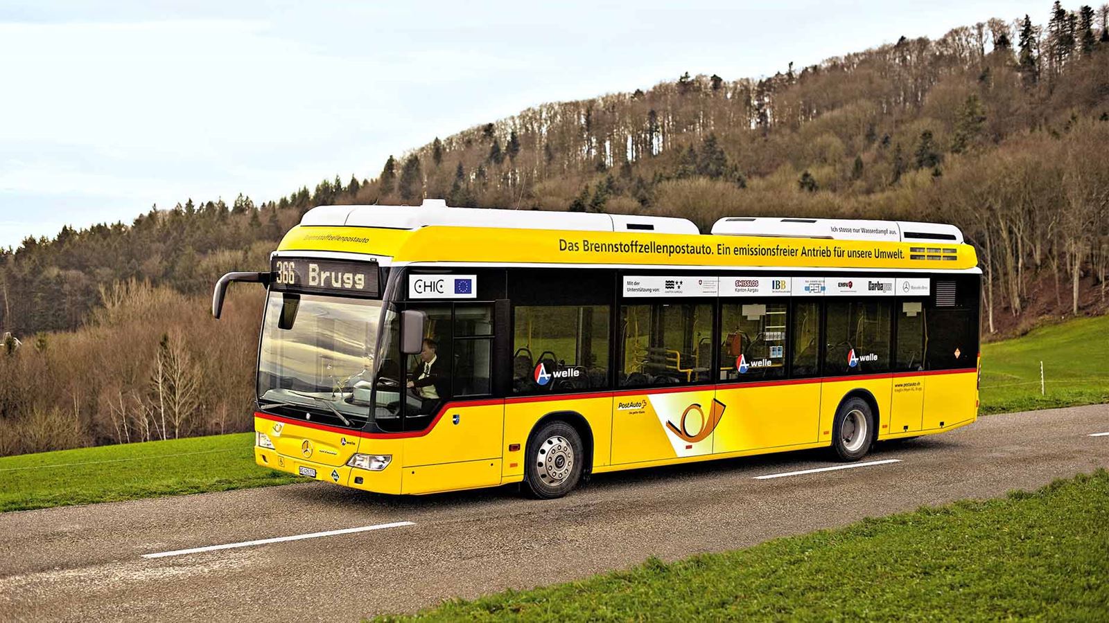 Brennstoffzellenpostautos